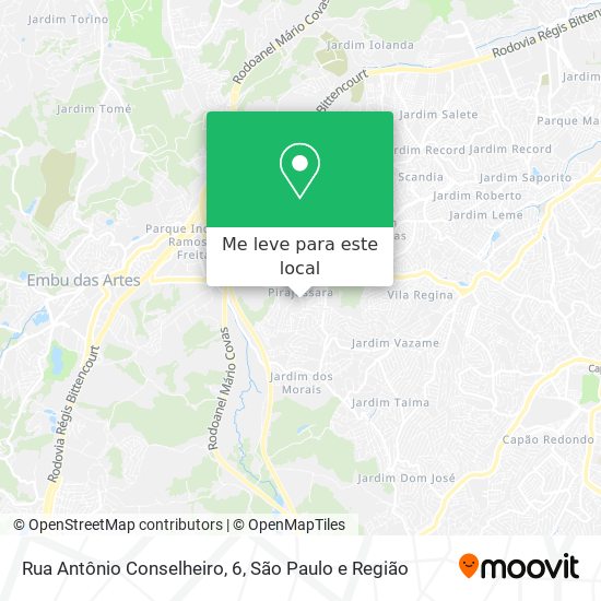 Rua Antônio Conselheiro, 6 mapa
