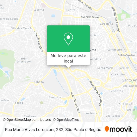 Rua Maria Alves Lorenzoni, 232 mapa