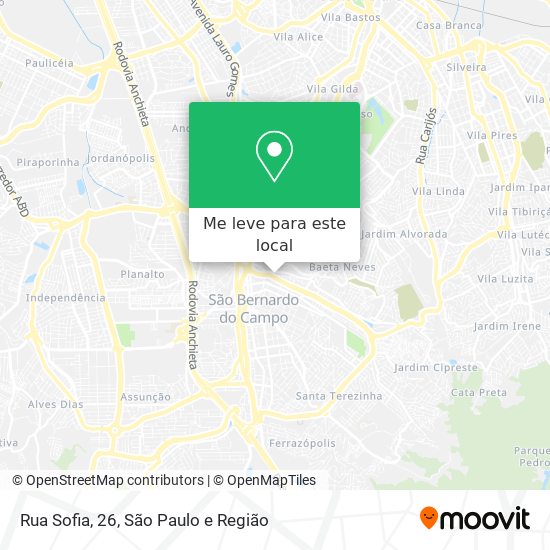Rua Sofia, 26 mapa