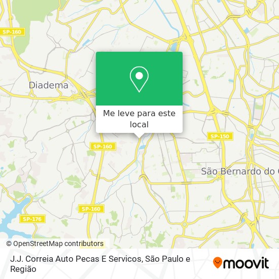 J.J. Correia Auto Pecas E Servicos mapa