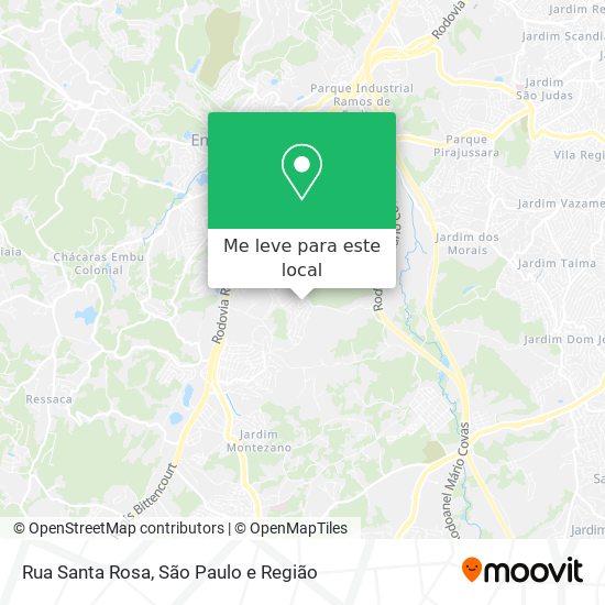 Rua Santa Rosa mapa