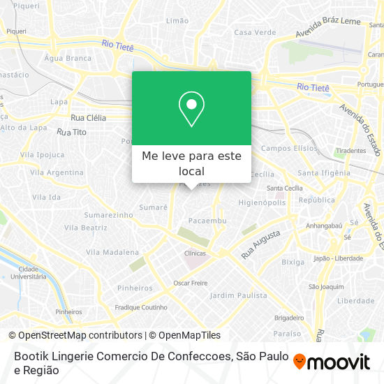 Bootik Lingerie Comercio De Confeccoes mapa