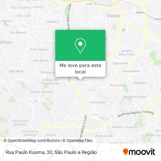 Rua Paulo Kusma, 30 mapa