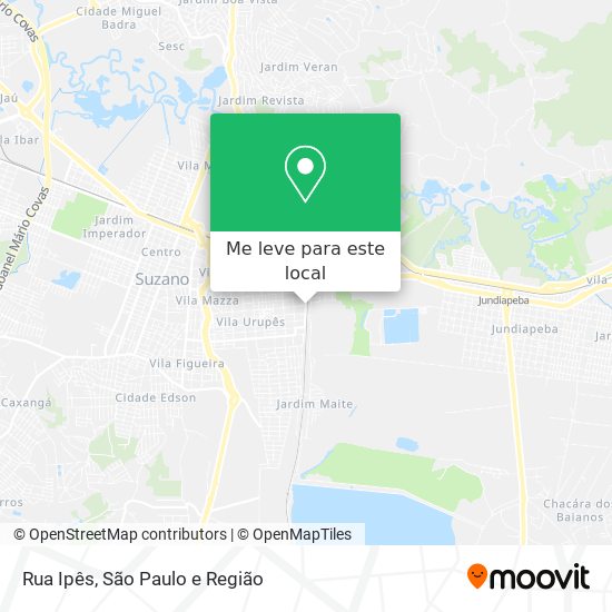 Rua Ipês mapa