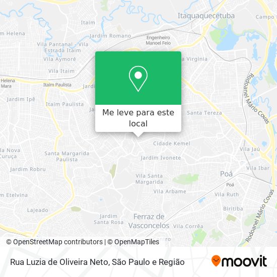 Rua Luzia de Oliveira Neto mapa