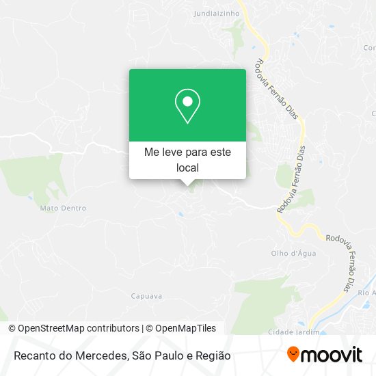 Recanto do Mercedes mapa