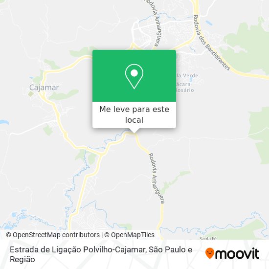 Estrada de Ligação Polvilho-Cajamar mapa