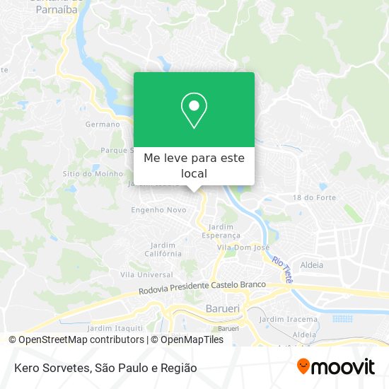 Kero Sorvetes mapa