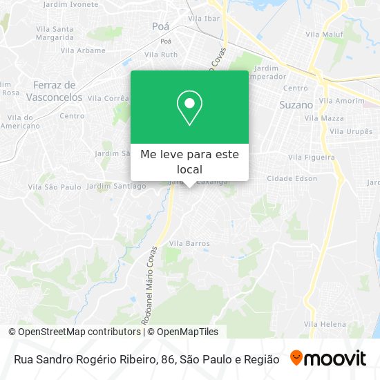 Rua Sandro Rogério Ribeiro, 86 mapa