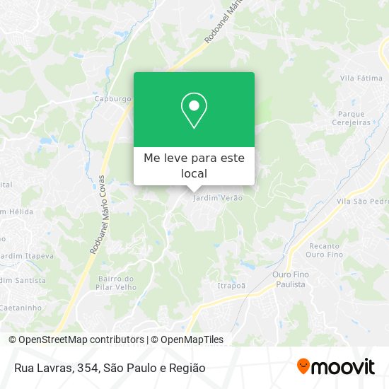 Rua Lavras, 354 mapa