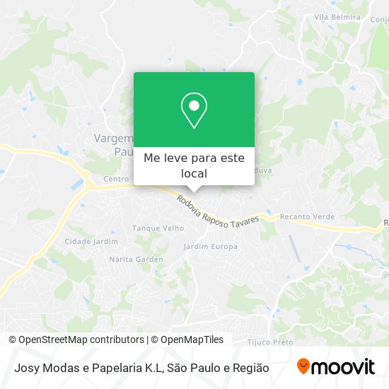 Josy Modas e Papelaria K.L mapa