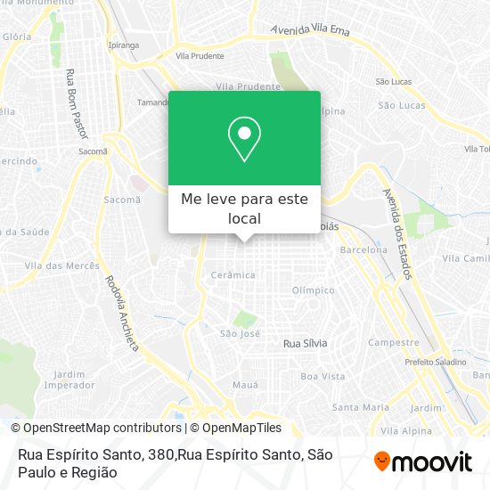Rua Espírito Santo, 380,Rua Espírito Santo mapa
