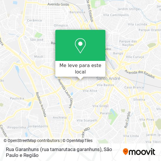 Rua Garanhuns (rua tamarutaca garanhuns) mapa
