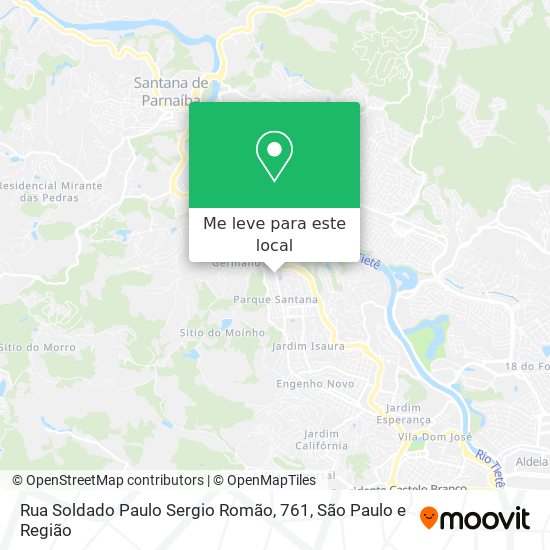 Rua Soldado Paulo Sergio Romão, 761 mapa
