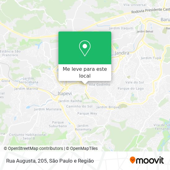 Rua Augusta, 205 mapa