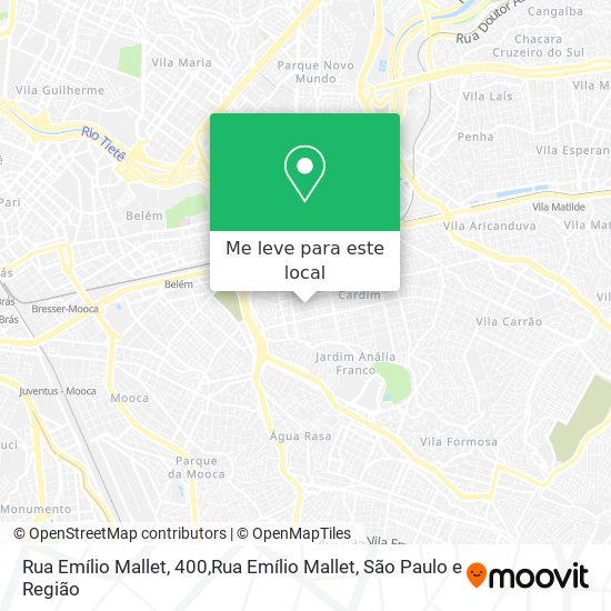 Rua Emílio Mallet, 400,Rua Emílio Mallet mapa