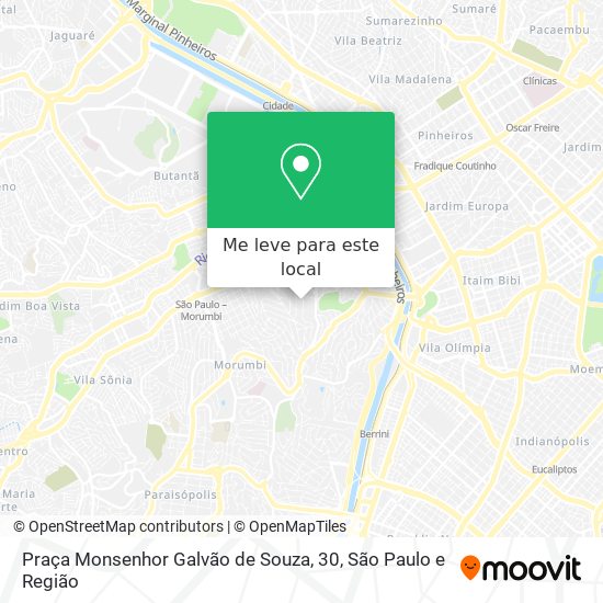 Praça Monsenhor Galvão de Souza, 30 mapa