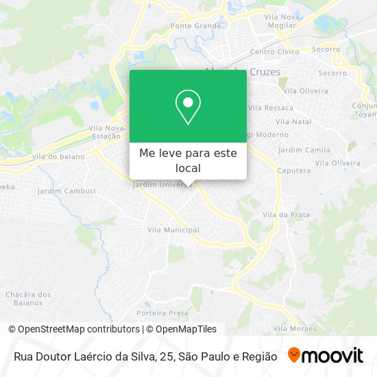 Rua Doutor Laércio da Silva, 25 mapa