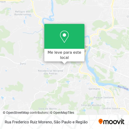 Rua Frederico Ruiz Moreno mapa