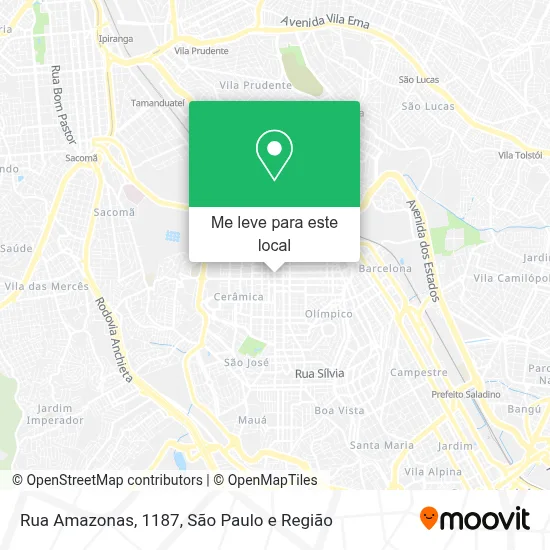 Rua Amazonas, 1187 mapa