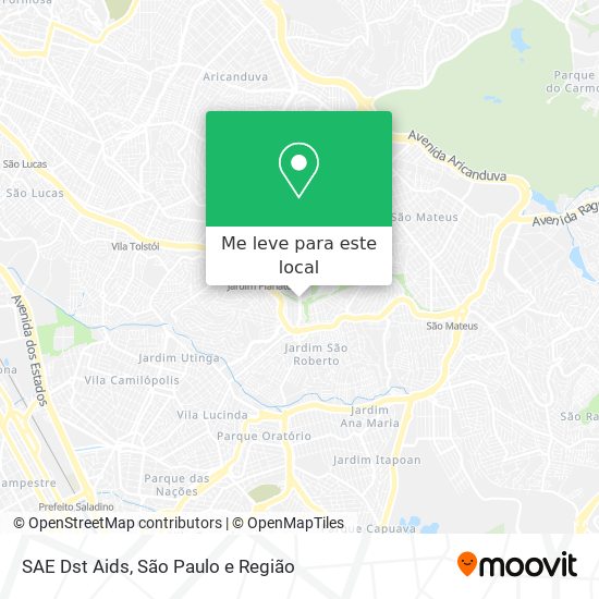 SAE Dst Aids mapa