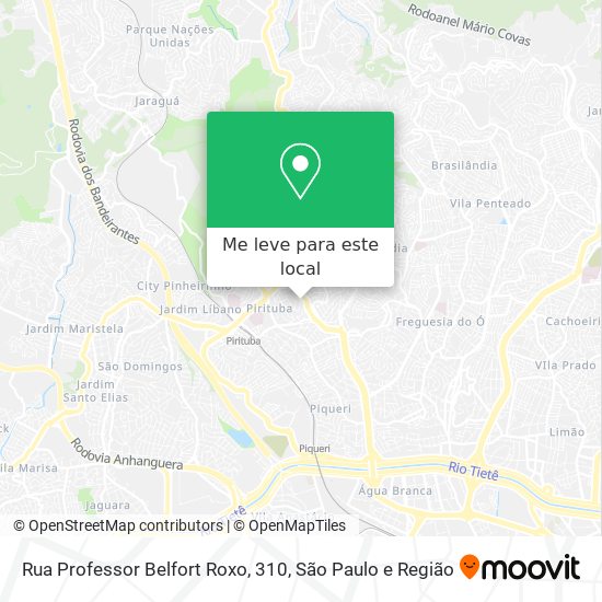 Rua Professor Belfort Roxo, 310 mapa