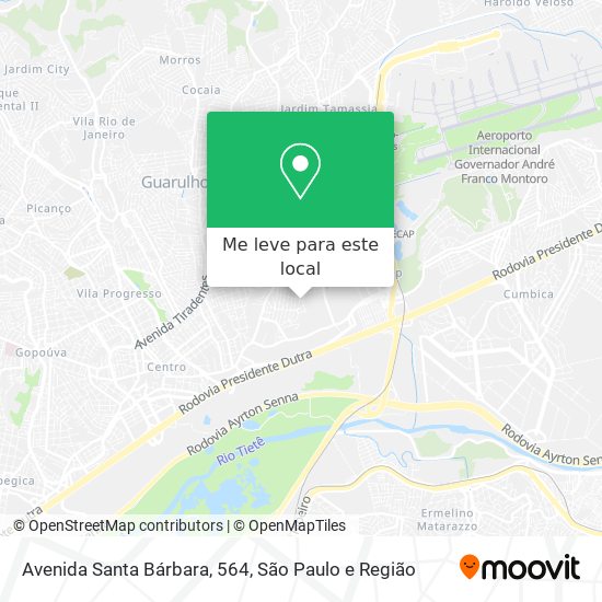 Avenida Santa Bárbara, 564 mapa