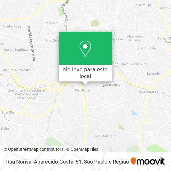 Rua Norival Aparecido Costa, 51 mapa