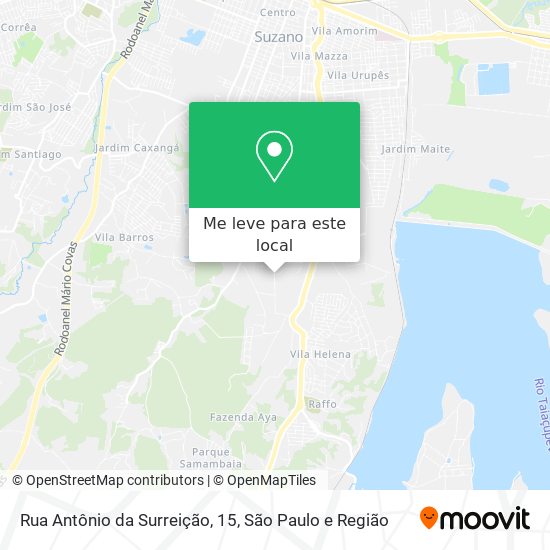 Rua Antônio da Surreição, 15 mapa