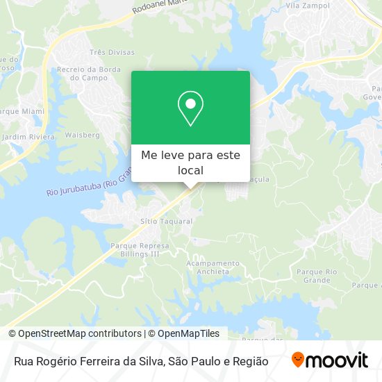 Rua Rogério Ferreira da Silva mapa