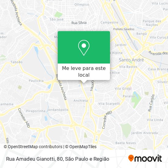 Rua Amadeu Gianotti, 80 mapa