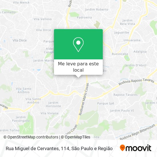Rua Miguel de Cervantes, 114 mapa