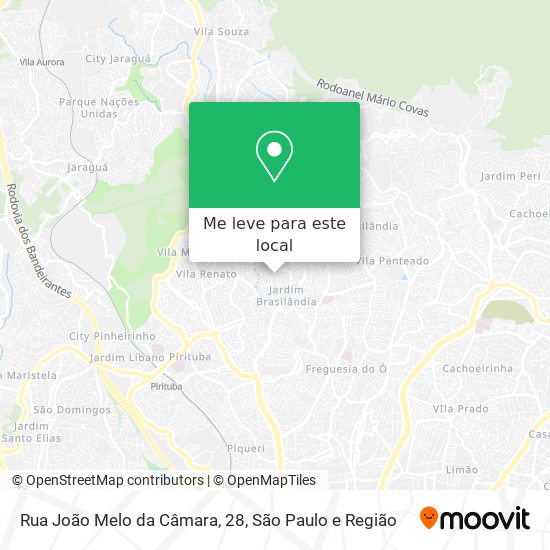 Rua João Melo da Câmara, 28 mapa
