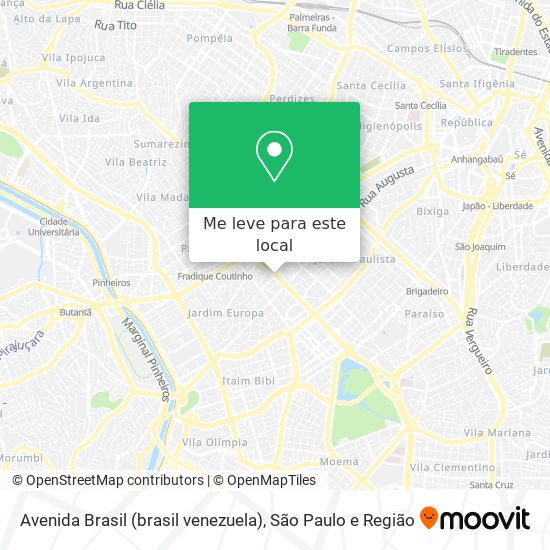 Avenida Brasil (brasil venezuela) mapa