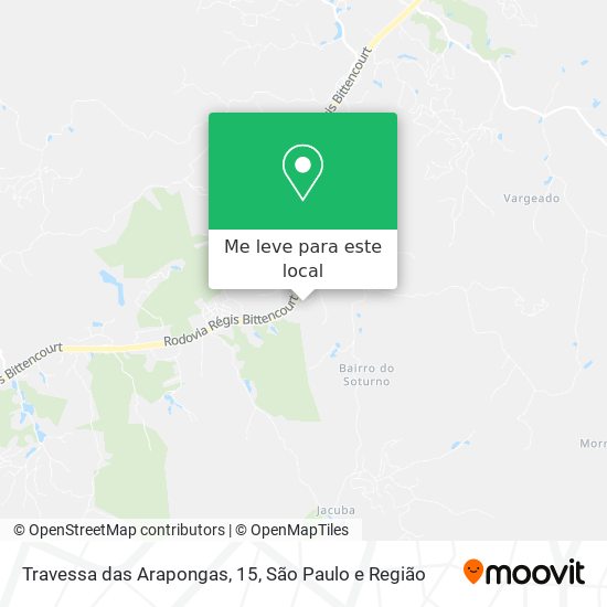 Travessa das Arapongas, 15 mapa