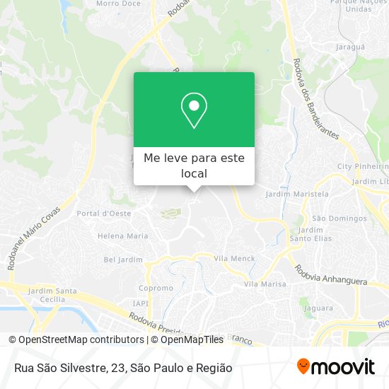 Rua São Silvestre, 23 mapa