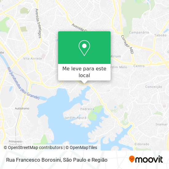Rua Francesco Borosini mapa
