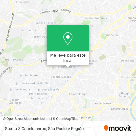 Studio Z Cabeleireiros mapa