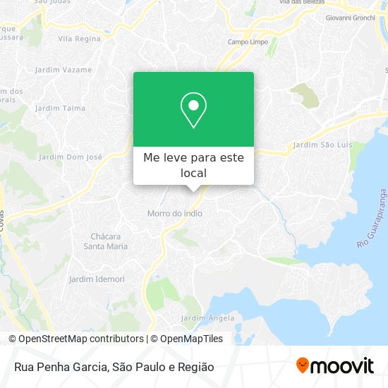 Rua Penha Garcia mapa