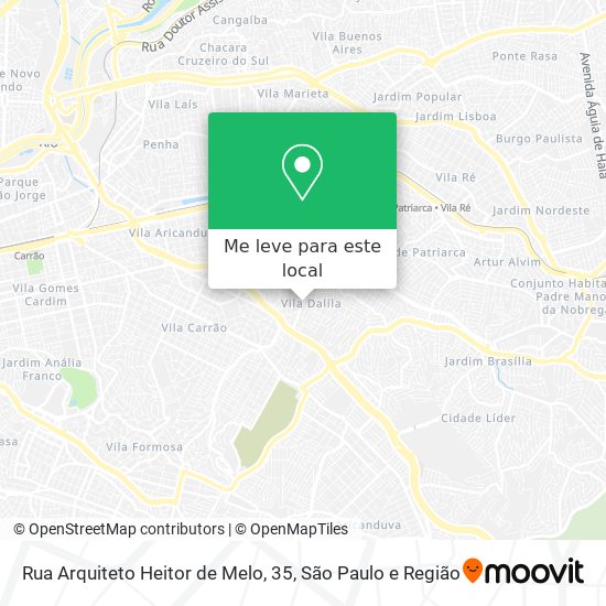 Rua Arquiteto Heitor de Melo, 35 mapa