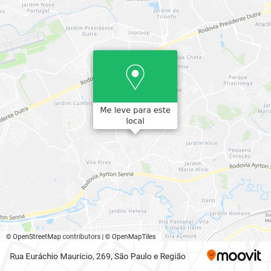 Rua Euráchio Maurício, 269 mapa