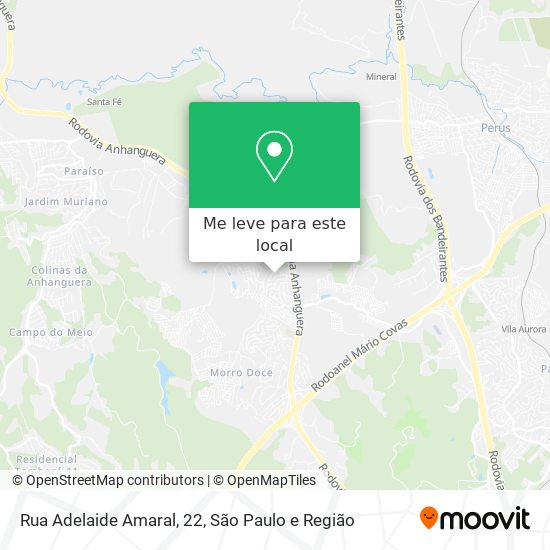 Rua Adelaide Amaral, 22 mapa