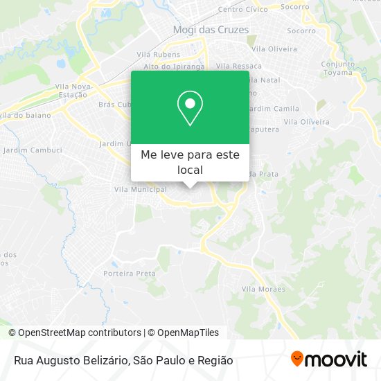 Rua Augusto Belizário mapa
