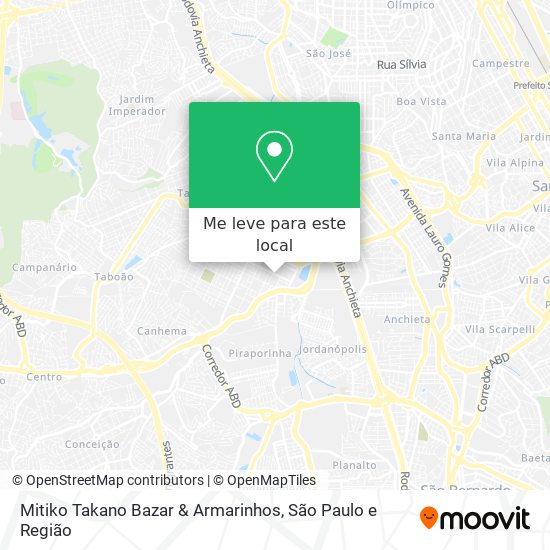 Mitiko Takano Bazar & Armarinhos mapa