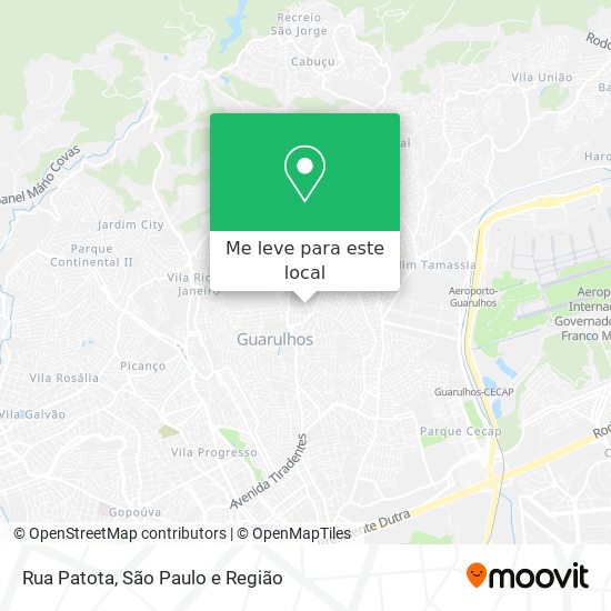 Rua Patota mapa