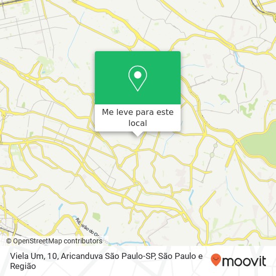 Viela Um, 10, Aricanduva São Paulo-SP mapa