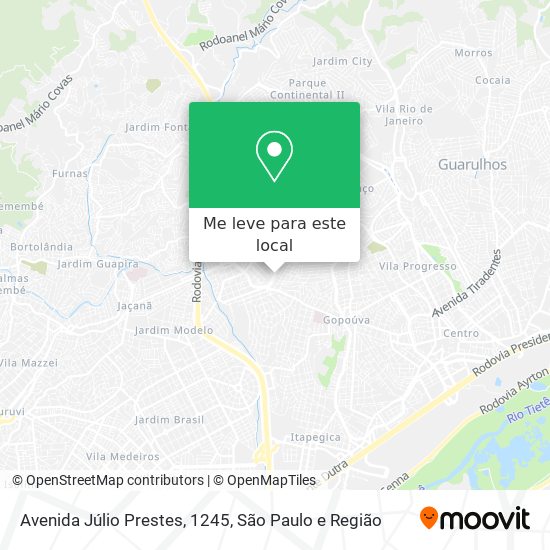 Avenida Júlio Prestes, 1245 mapa