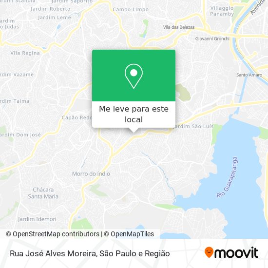 Rua José Alves Moreira mapa