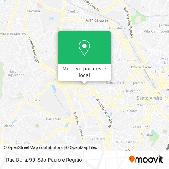 Rua Dora, 90 mapa