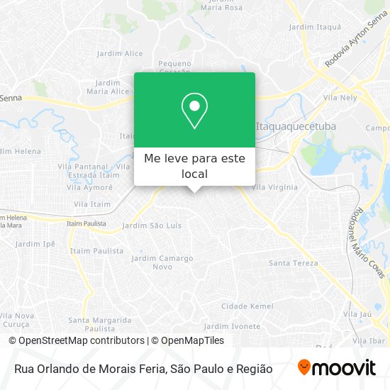 Rua Orlando de Morais Feria mapa